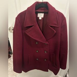 Soft-Brushed Double Breasted Peacoat
